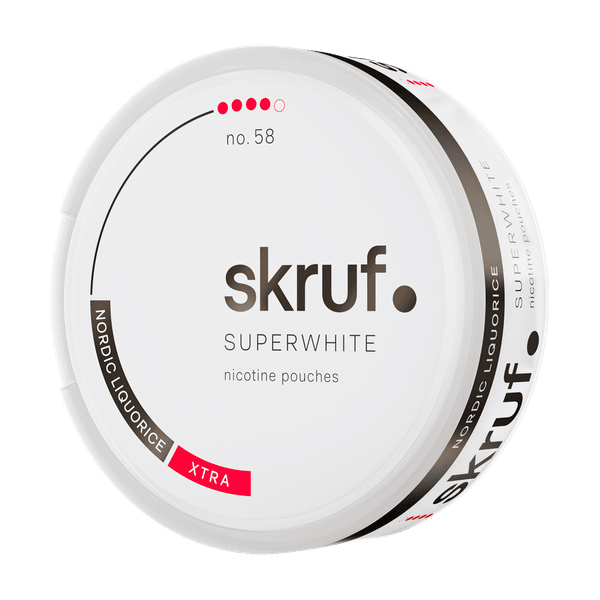 SKRUF Superwhite Nordic Liquorice Xtra No 58 nikotiinipussit