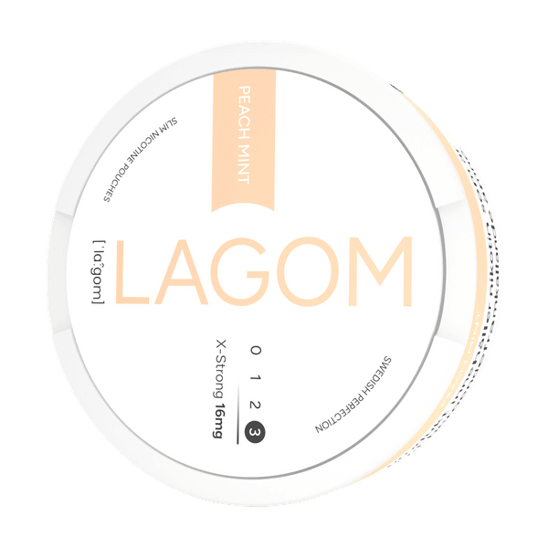 LAGOM Peach Mint 16mg nicotine pouches